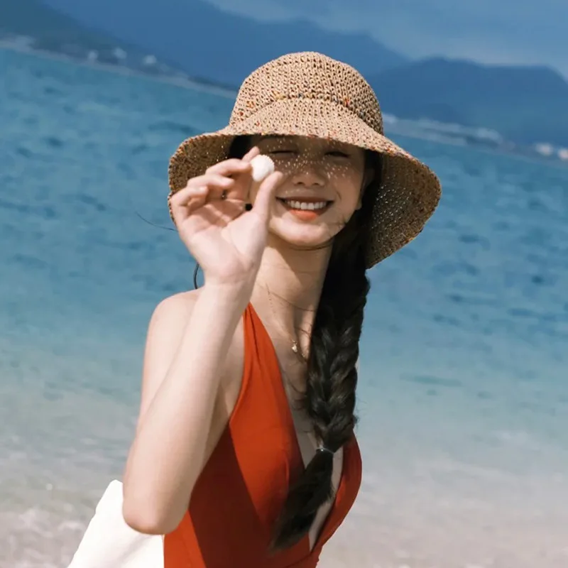 قبعات الشمس الصيفية للنساء قبع - مراجعة Bucket Hat Straw وسعره