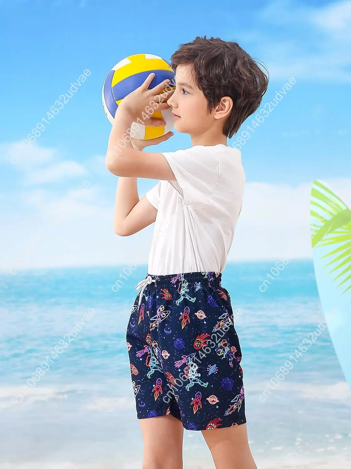 شورت سباحة للأولاد الصغار مع ب - مراجعة Swim Trunk Quick Dry وسعره